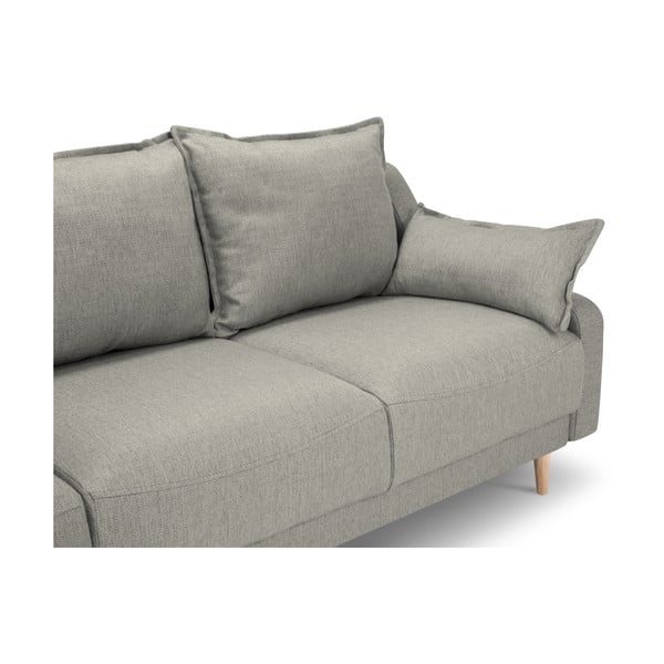 Freesia világosszürke kinyitható kanapé tárolóhellyel - Mazzini Sofas-image-3