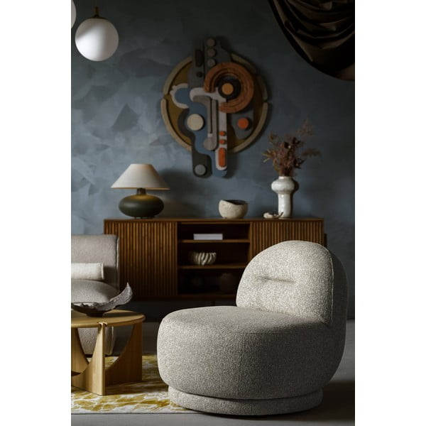 Szürkésbarna fotel Ovo – Miuform-image-1