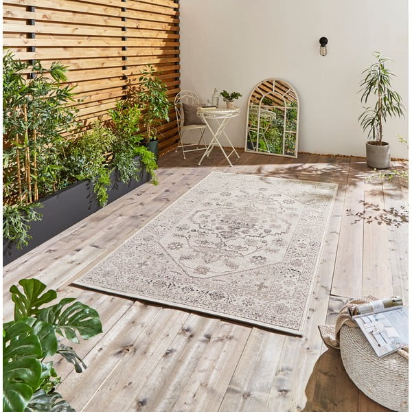 Krémszínű kültéri szőnyeg 120x170 cm Miami – Think Rugs-image-1