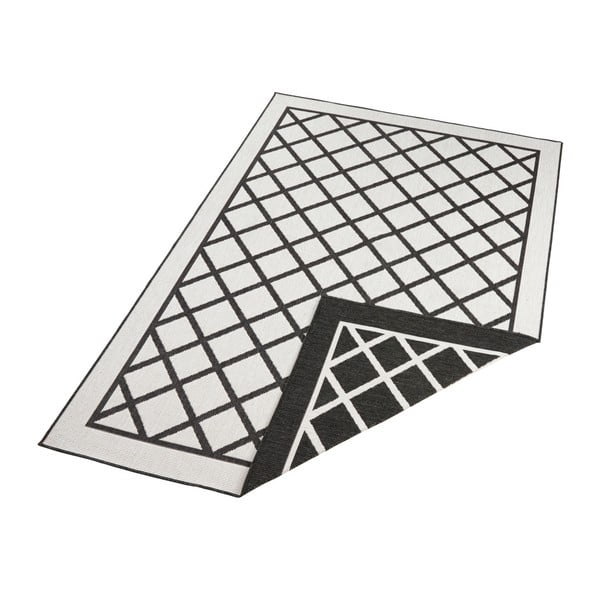 Sydney fekete-krémszínű kültéri szőnyeg, 290 x 200 cm - NORTHRUGS-image-3