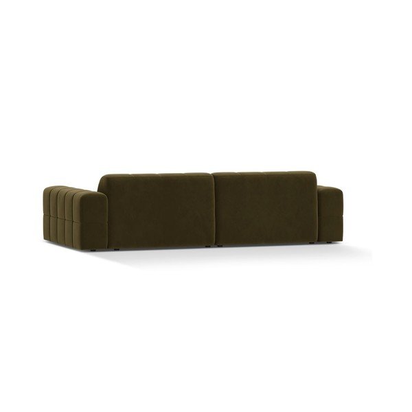 Khaki bársony kanapé 252 cm Chicago – Cosmopolitan Design-image-2