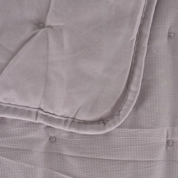 Szürke steppelt ágytakaró 230x280 cm – Ixia-image-1