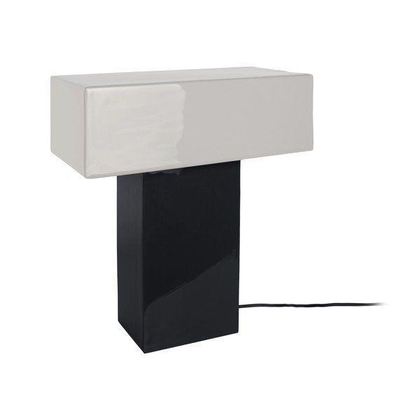 Fekete asztali lámpa (magasság 35 cm) Grato Recto – Leitmotiv-image-1
