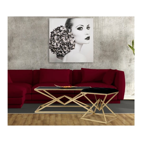 Piramid dohányzóasztal fekete üveg asztallappal, 110 x 60 cm - Mauro Ferretti-image-4