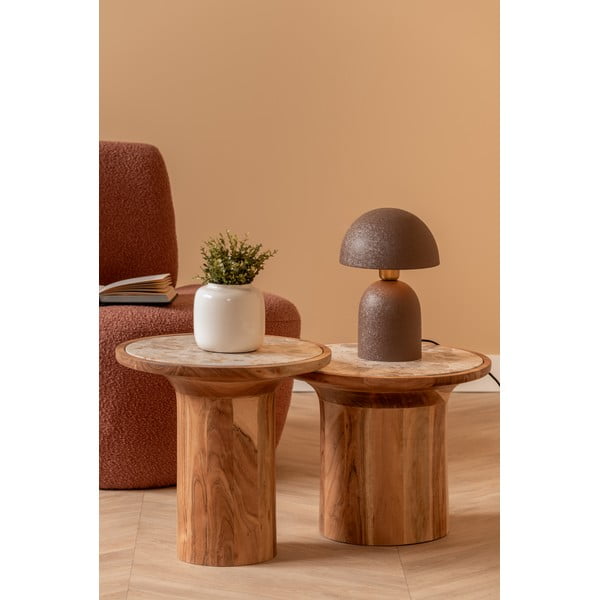 Mangófa kerek tárolóasztal ø 40 cm Tubo – Leitmotiv-image-3