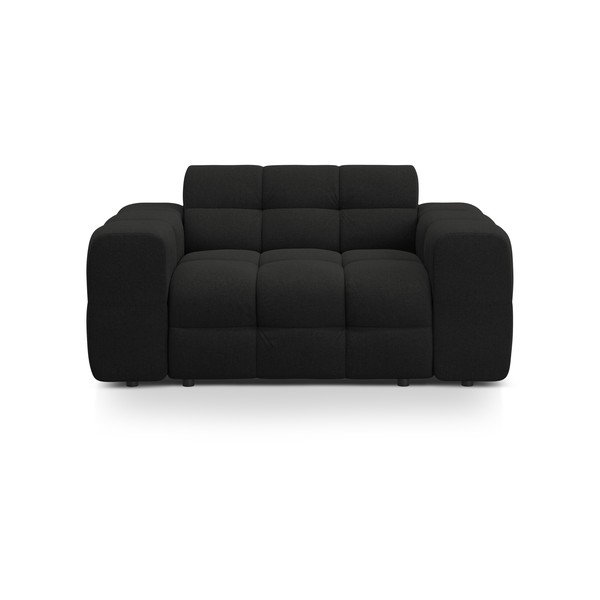Fekete kanapé 156 cm Kendal – Micadoni 