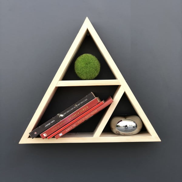 Simple Triangle fali polc fából-image-3