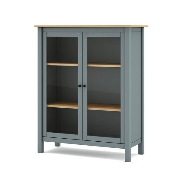 Szürkészöld borovi fenyő tálalószekrény 90x110x40 cm Misti – Marckeric-image-4