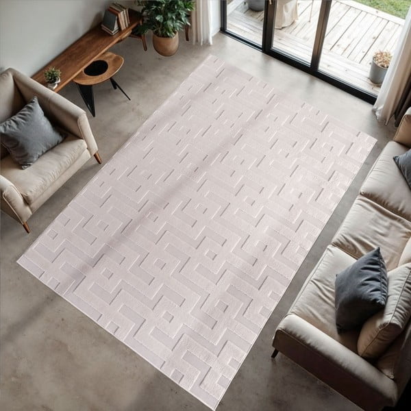Krémszínű kültéri-beltéri szőnyeg 200x290 cm Doha 1656 Cream – Ayyildiz Carpets-image-1