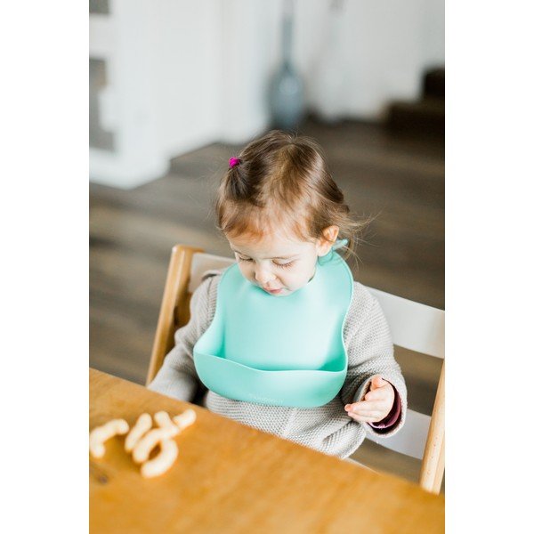 Bib kék szilikon zsebes előke - Kindsgut-image-1