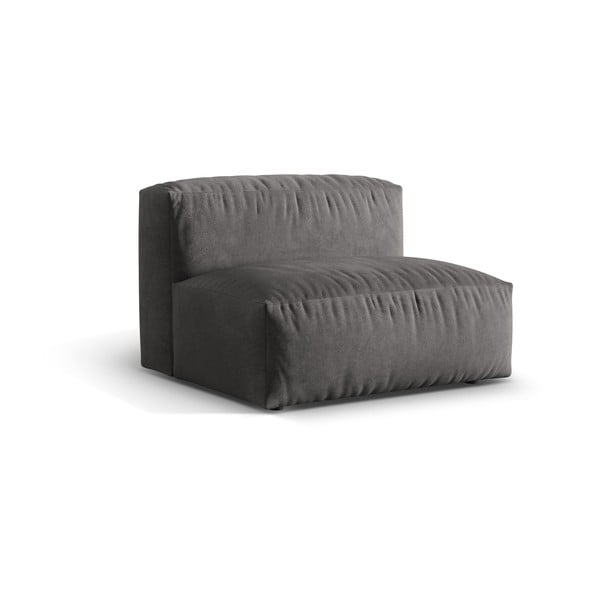 Szürke bársony kanapé modul (középső rész) Martina – Micadoni -image-1