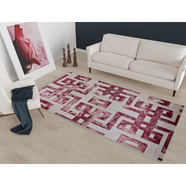 Piros-bézs szőnyeg 140x80 cm - Vitaus-image-1