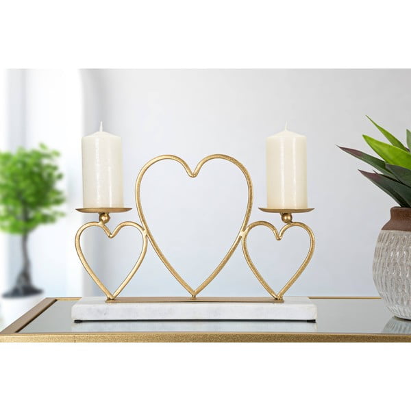 Aranyszínű-fehér gyertyatartó - Mauro Ferretti-image-1