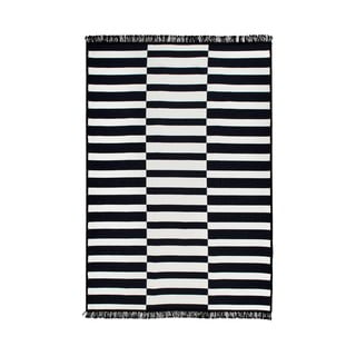 Poros fekete-fehér kétoldalas szőnyeg, 120 x 180 cm