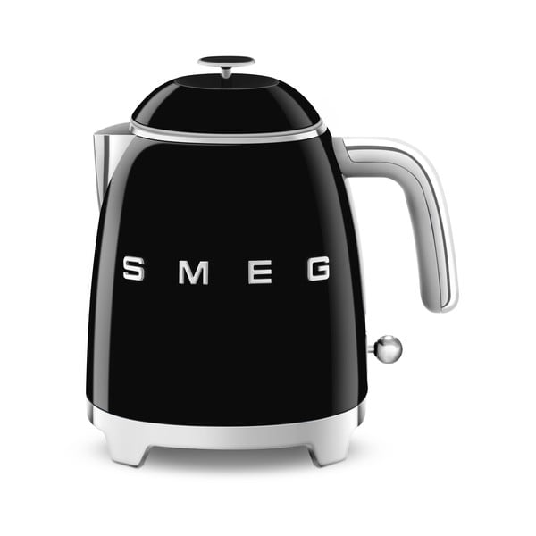 Fekete rozsdamentes acél vízforraló 800 ml Retro Style – SMEG