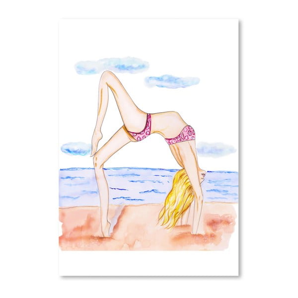 Beach Pilates plakát, 42 x 30 cm - Americanflat
