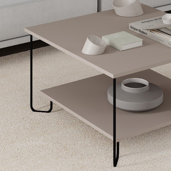 Szürke dohányzóasztal 80x80 cm Tonka – Marckeric-image-2