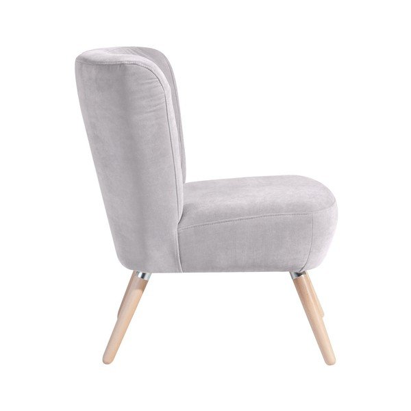 Neele Velor világosszürke fotel - Max Winzer-image-1