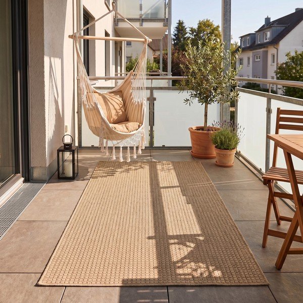Bézs kültéri-beltéri szőnyeg 80x150 cm Mira 1450 – Ayyildiz Carpets-image-1