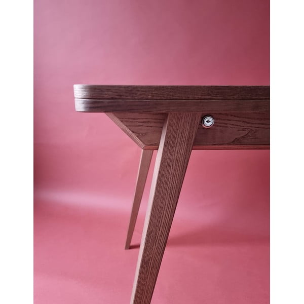 Bővíthető étkezőasztal kőrisfa dekoros asztallappal 65x90 cm Envelope – Ragaba-image-2