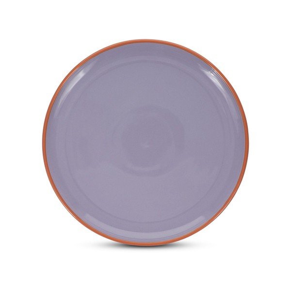Narancssárga-lila kőedény tányér ø 26 cm Duo – ONA