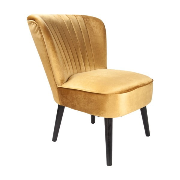 Luxury citromsárga szék bársony kárpittal - Leitmotiv
