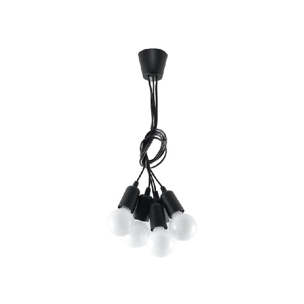Fekete függőlámpa 25x25 cm Rene - Nice Lamps