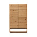 Natúr színű szekrény tölgyfa dekorral 100x163,5 cm Alguema – Kave Home