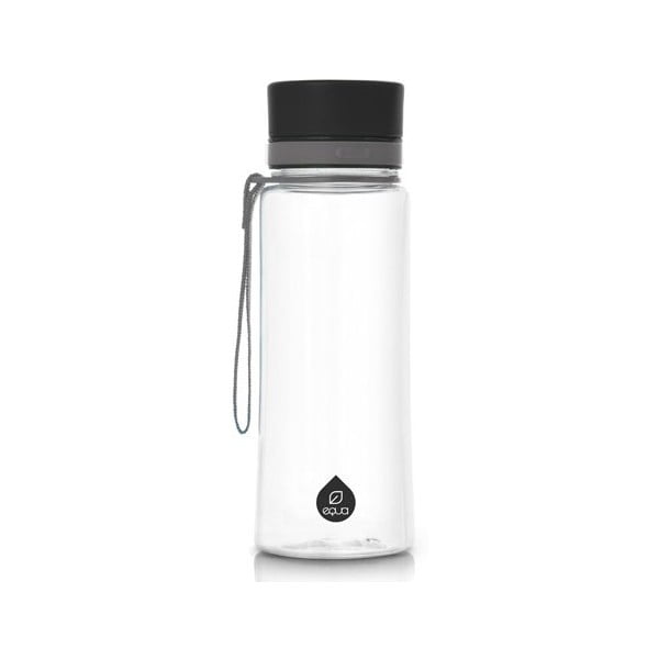 Műanyag ivópalack 0,6 l Plain Black - Equa