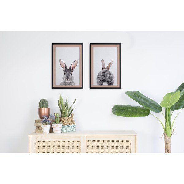 Poszter szett 2 db-os 40x30 cm Rose Rabbit – Madre Selva-image-1