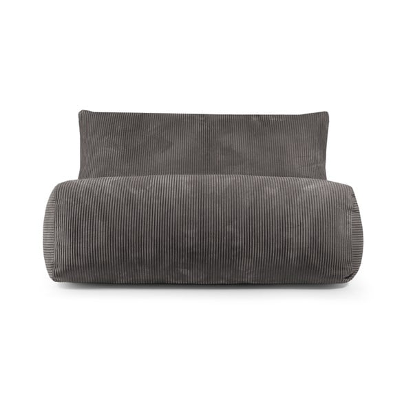 Fekete kordbársony babzsákfotel Sofa Seat Lounge – SLOWDOWN-image-2
