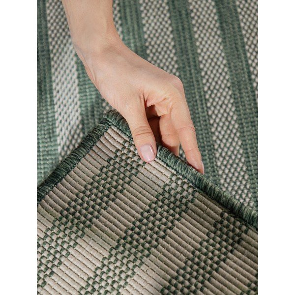 Zöld-krémszínű kültéri-beltéri szőnyeg 160x230 cm Haringey Linley – Ted Baker-image-3