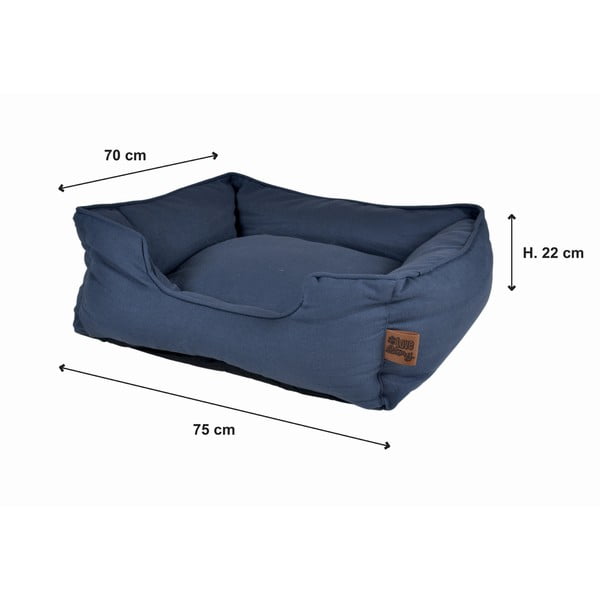 Kék fekhely kutyáknak 70x75 cm – Love Story-image-4