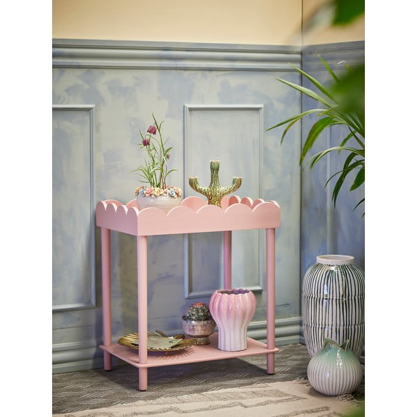 Rózsaszín borovi fenyő konzolasztal 40x60 cm Isola – Bloomingville-image-1