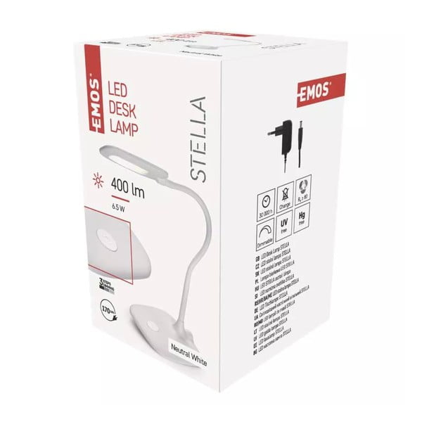 Fehér LED szabályozható asztali lámpa (magasság 55 cm) Stella – EMOS-image-2
