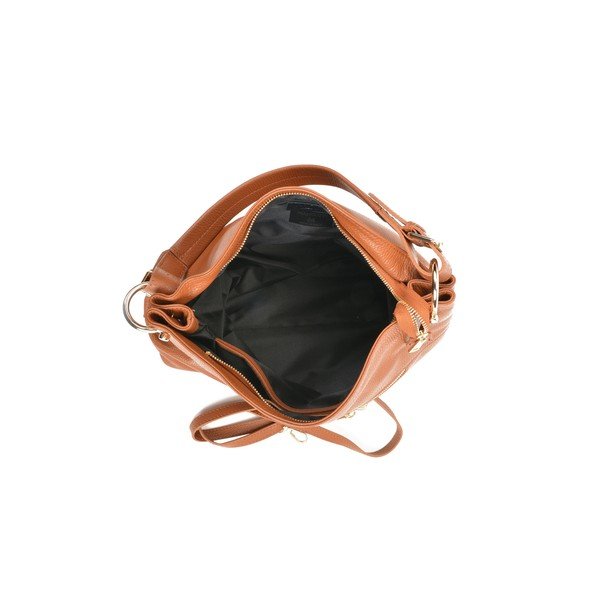 Sisma konyakbarna bőr kézitáska - Mangotti Bags-image-3