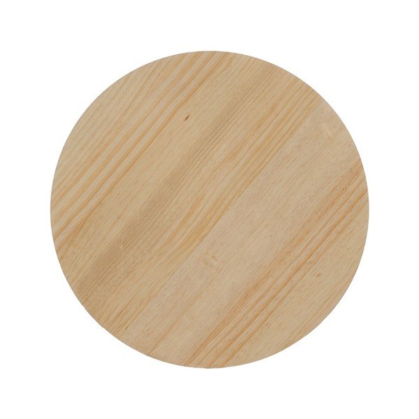 Natúr színű kerek dohányzóasztal borovi fenyő dekorral ø 60 cm Stick – Ixia-image-3