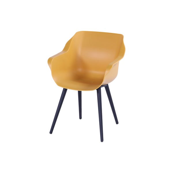 Okkersárga műanyag kerti szék szett 2 db-os Sophie Studio – Hartman