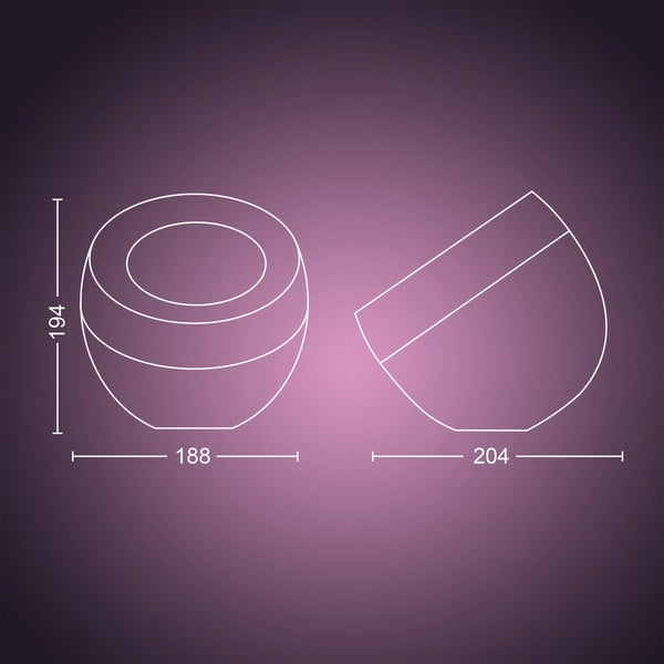 LED okos asztali lámpa 8 W Iris – Philips Hue-image-1