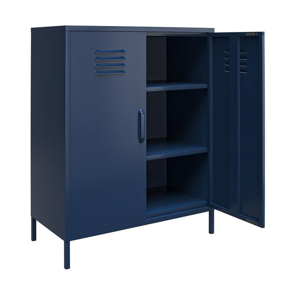 Kék fém szekrény 80x102 cm Bradford - Queer Eye-image-3