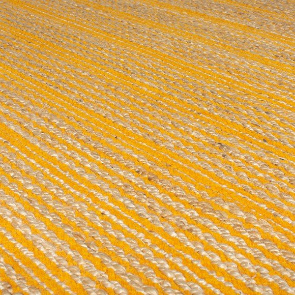 Equinox sárga juta szőnyeg, 120 x 170 cm - Flair Rugs-image-2