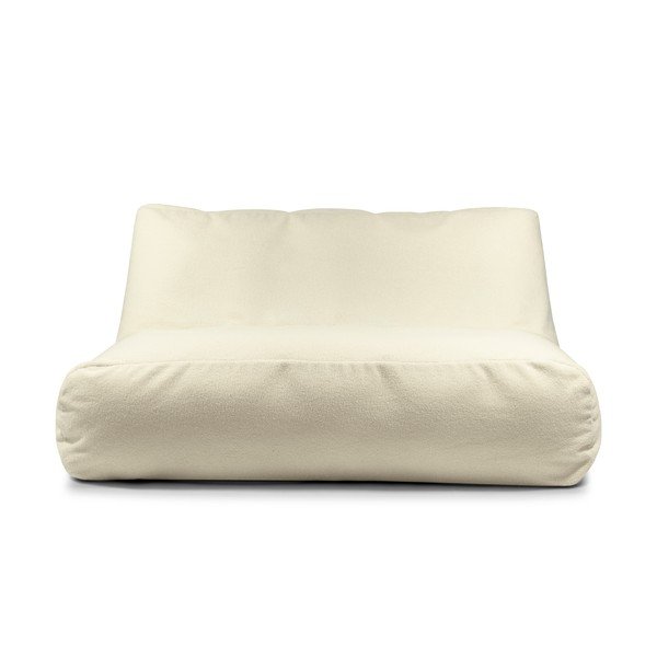Krémszínű buklé babzsákfotel Sofa Tube 160 – SLOWDOWN-image-2