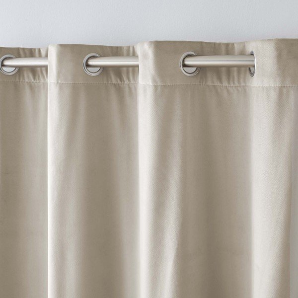 Bézs bársony termo függöny 140x260 cm Polarchic – douceur d'intérieur-image-3