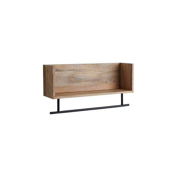 Natúr színű mangófa fali polc 65 cm Sofie – Ellos Home
