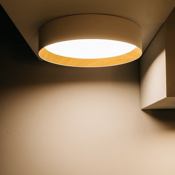 Krémszínű LED mennyezeti lámpa ø 45 cm – SULION-image-1