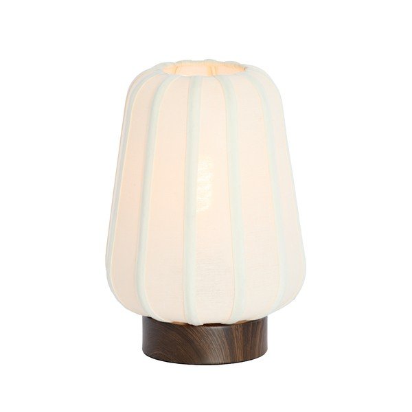 Fehér fém asztali lámpa textil búrával (magasság 29 cm) Bibia – Light & Living-image-2