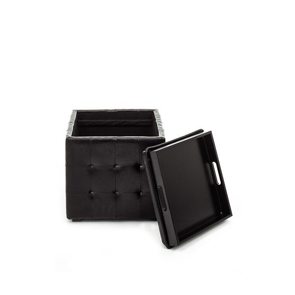Case fekete puff tárolóhellyel - Tomasucci-image-2
