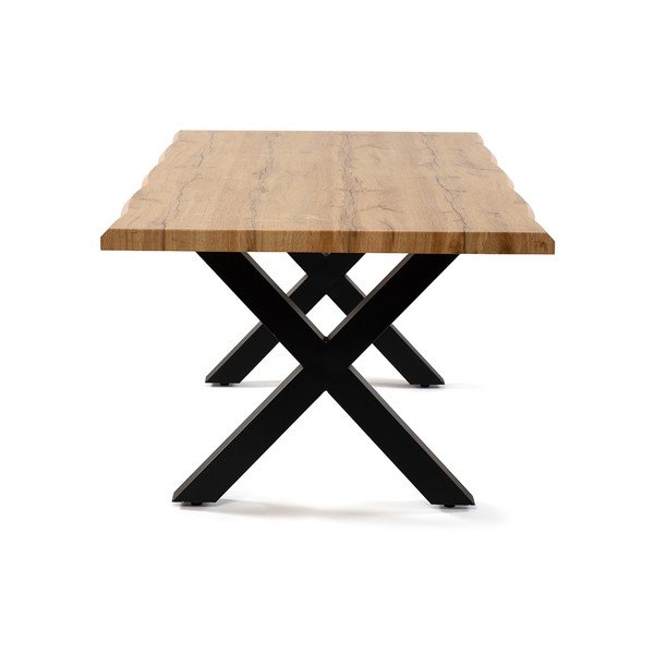 Étkezőasztal tölgyfa dekorral 90x160 cm Kora – Bonami Essentials-image-3