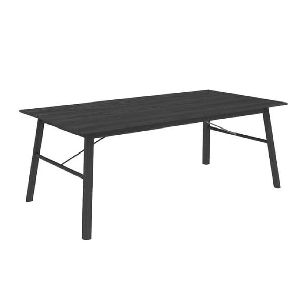 Carver fekete étkezőasztal, 200 x 100 cm - Interstil