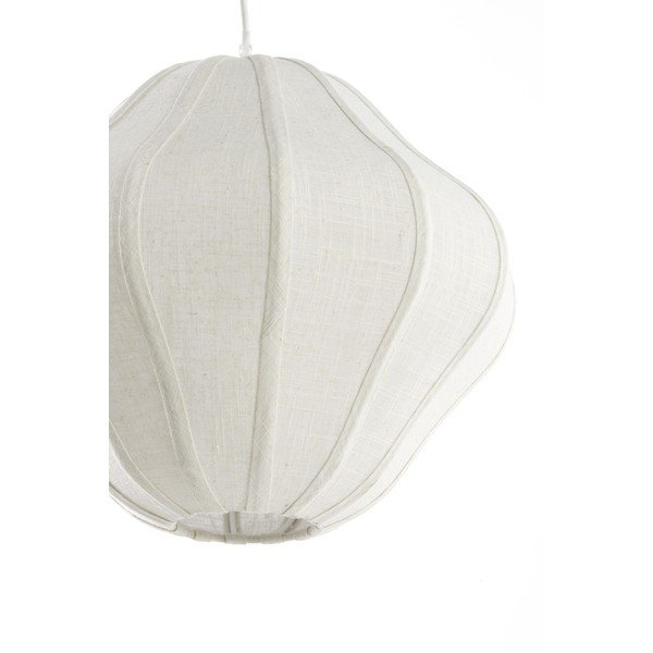 Krémszínű függőlámpa textil búrával ø 10 cm Sukau – Light & Living-image-4